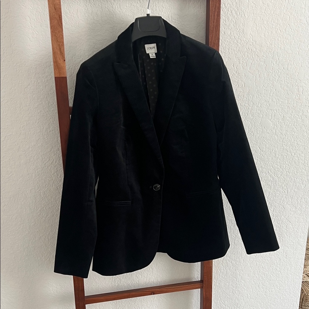 JCrew Velvet Black Blazer